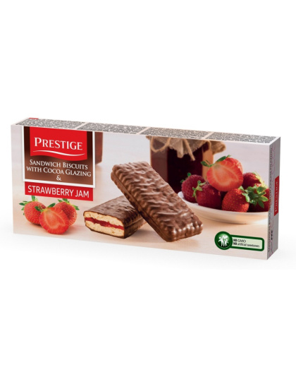 Coated Biscuits Mirage Strawberry 178g Prestige