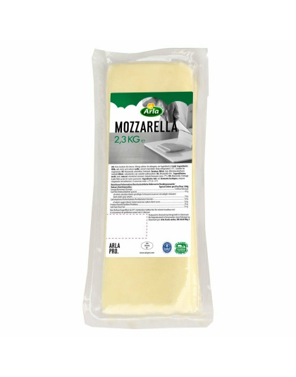 Mozzarella Cheese Block 2.3kg Arla Pro