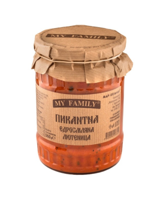 Lutenitsa Spicy Coarsely Ground 560g MY FAMILY