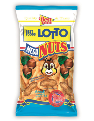 Corn Snack with Peanut Paste Mega Nuts 60g Lotto