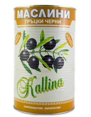 Greek Black Olives Super Super Mammoth 71/90 1pcs x 2.5kg Kalina