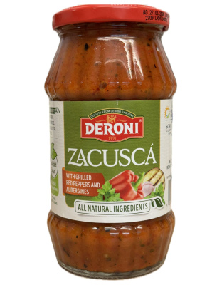 Lutenitsa Homemade Zacusca with Roasted Peppers 500g Deroni