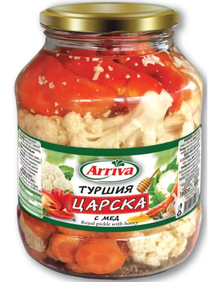 King's Salad Royal Pickles with Honey Tzarska Turshiya 1600g Arriva