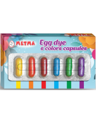 Egg dye 6 colors capsules METMA