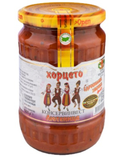 Lutenitsa Coarsely Ground Breakfast Zakuska 560g Horceto