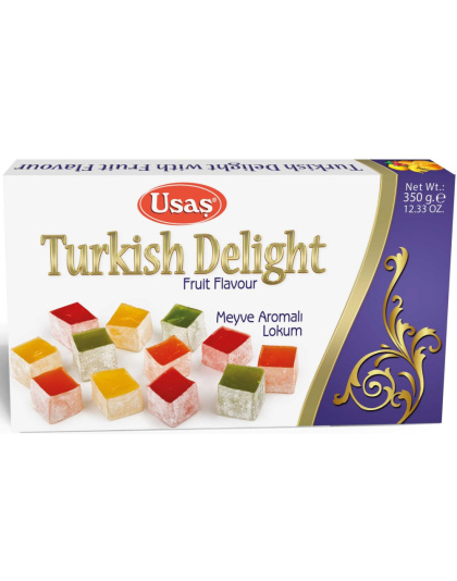 Turkish Delight Fruit Flavour Meyve Aromali Lokum 350g Usas