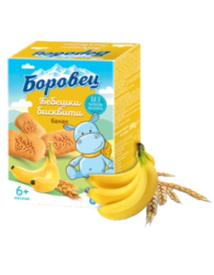 Baby Biscuits Banana 6 months 100g Borovets