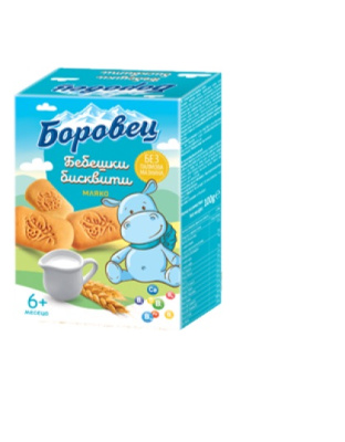 Baby biscuits Borovets with Milk vitamins and minerals 100g