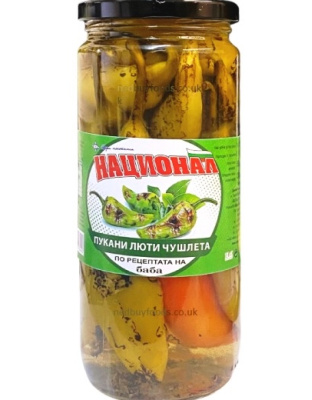 Hot Peppers Grilled 500g National