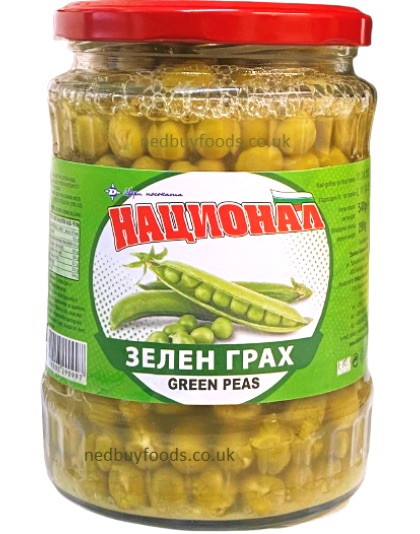 Green Peas 580g Jar National