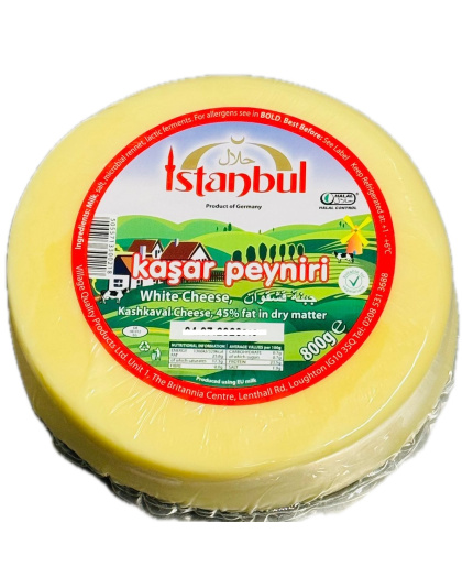Kashkaval Kasar Peyniri Yellow Cheese 800g Istanbul
