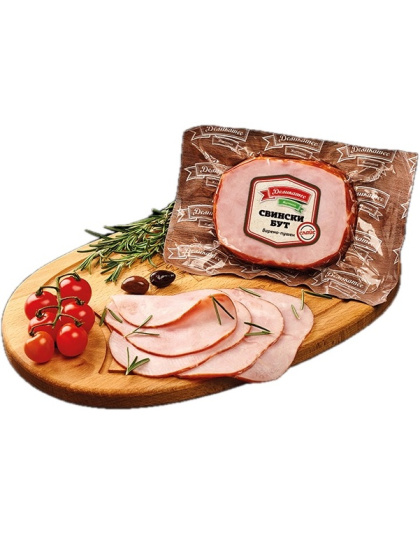 Cooked Smoked Pork Ham 200g Delikates Zhitnitsa