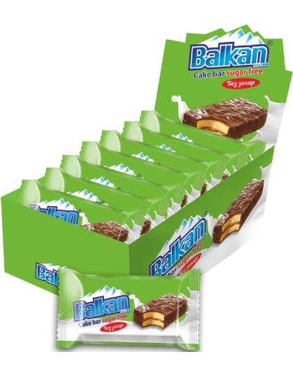 Balkan Zero Sugar Cocoa Cake Bar 38g