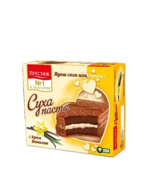 Sponge Cake Bars Vanilla Cream 300g Prestige