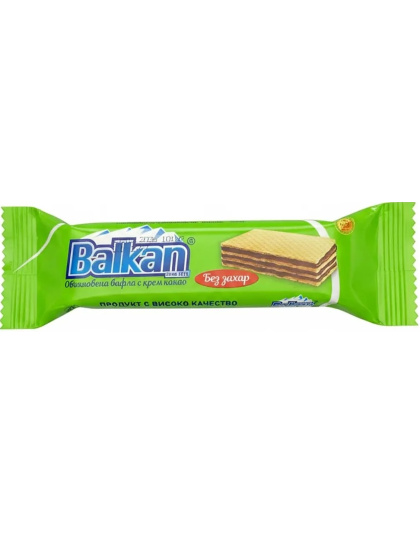 Balkan Zero Sugar Crispy Wafer with Cocoa Cream 30g