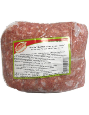 Minced Meat Mixed 1kg Monita