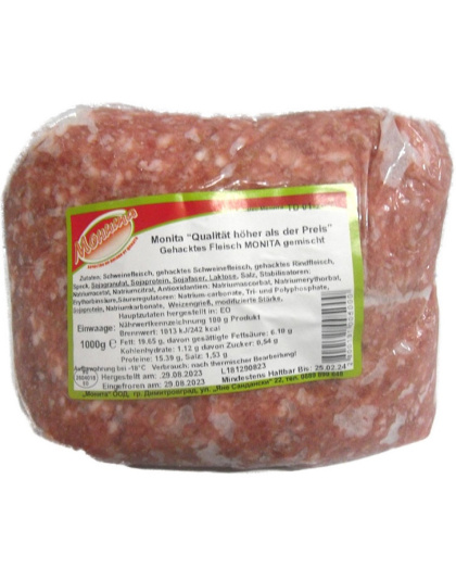 Minced Meat Mixed 1kg Monita